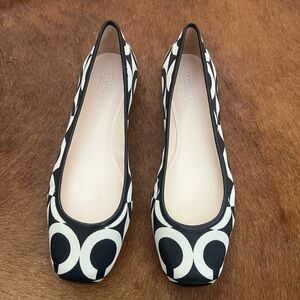 Coach Monochrome Patterned Women's Flats